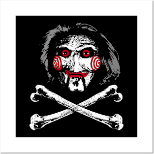 BILLY - Saw puppet Jolly roger Posters and Art